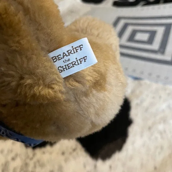 Beariff the Sheriff Plush Teddy Bear Tan Brown Cowboy Western Stuffed Animal Toy - Picture 3 of 5